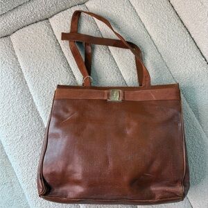 Salvatore Ferragamo vintage leather Tote